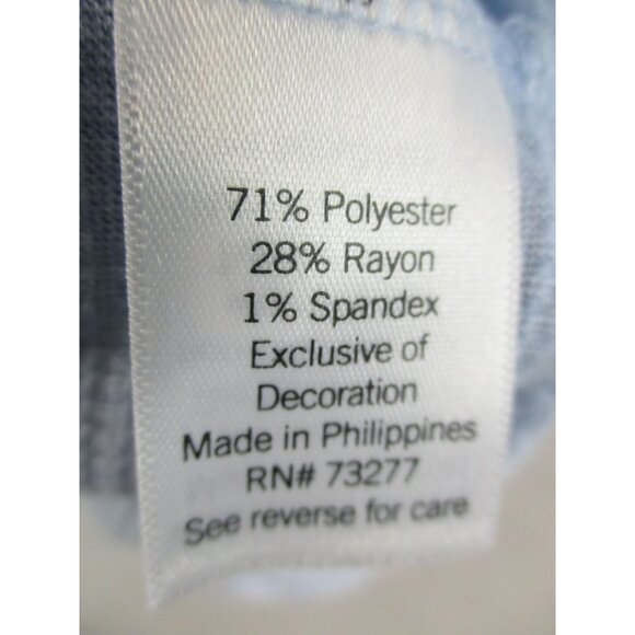 Lc Lauren Conrad Dusty Blue Plus Size Off Shoulder Flutter Sleeve Top Size - 2X - Picture 6 of 9